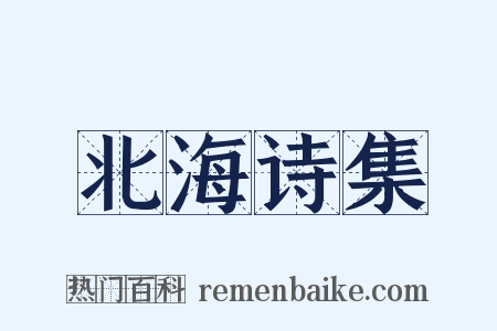 北海诗集是什么意思的图片